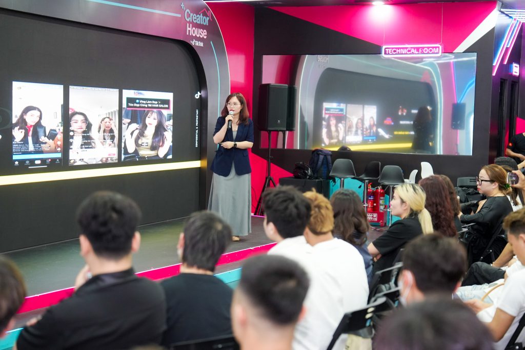 Annie Huỳnh chia sẻ tại TikTok for Business/Creator House, kết nối marketing và dữ liệu bán hàng